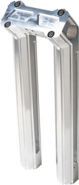 Hofmann Designs Hdb-1014R H/D Billet Risers 12" Raw Kickback