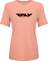 Fly Racing 356-0102S Women'S Fly Origin Corp Tee Peach Sm