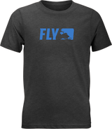 Fly Racing 352-0526Ys Fly Youth Primary Tee Charcoal Ys