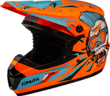 Gmax D3465210 Youth Mx-46Y Unstable Helmet Hi Vis Orange/Blue Ys