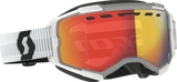Scott Fury Goggle Snow Cross Ls White W/Red Chrome 278604-0002341