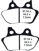 Lyndall Brakes 7195-X-P Profiled Brake Pad X+ Fr/Rr Except 200 Mm Tire