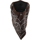 Schampa & Dirt Skins Facefit Facemask - Brown Paisley Fmv-196 Schampa & Dirt Skins Facefit Facemask - Brown Paisley Fmv-196