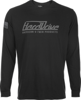 Harddrive 800-02053X Long Sleeve Black/Grey 3X