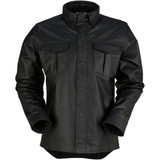 Z1R Shirt Lthr Motz Blk 4X