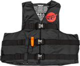 Fly Racing 221-30410S Nylon Flotation Vest Black/Red Sm/Md