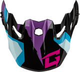 Gmax G096016 Mx-96 Splinter Visor W/Screws Black/Purple/Blue