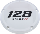 Custom Engraving 6   M8 Softail Derby Cover 128 Stage Iv Chrome 128-05-67