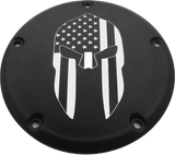 Custom Engraving Patr20-67Bg 6 M8 Softail Derby Cover Spartain Black