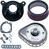 S&S Cycle Mini Teardrop Stealth Air Cleaner Kit - Chrome 170-0441 S&S Cycle Mini Teardrop Stealth Air Cleaner Kit - Chrome 170-0441