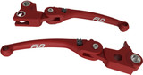 Flo Motorsports Mx Style Lever Set Red `17-20 Flh/Flt Hd-809R