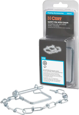 Curt 1/4" Safety Pin With 12" Chain 2-3/4" Pin Length 25013