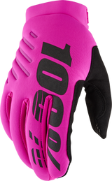 100% 10005-00009 Brisker Women'S Gloves Neon Pink/Black Xl