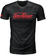 Harddrive 800-0203L Harddrive Tee Black/Red Lg