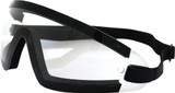 Bobster Bw201C Wrap Around Sunglasses Black W/Clear Lens