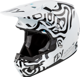 Fly Racing 73-44692X Formula S Carbon Abyss Helmet White/Black 2X