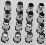 Itp 16/Pk 3/8"-24 Flat Base Chrome Lug Nuts Alug11Bx
