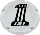 Custom Engraving 7   M8 Flt/Flh Derby Cover 131 Chrome 131-14-46