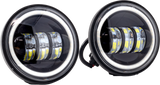 Letric Lighting Co Llc-Lpl-Bh 4.5" Led Passing Lights Halo Black