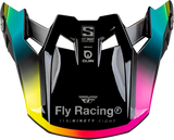 Fly Racing 73-4451 Formula S Carbon Legacy Visor Black/Elec Blue/Fuschia Xl/2X