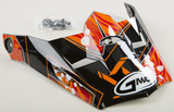 Gmax G046861 Visor W/Screws Hooper Mx-46Y Black/Orange Ys-Yl
