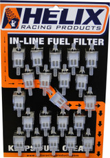 Helix 1/4" Fuel Filters 21/Pk W/Display Card 118-9210 Helix 1/4" Fuel Filters 21/Pk W/Display Card 118-9210