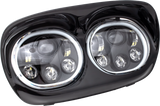 Letric Lighting Co Llc-Lrhp-Hbb Led Headlight Blk/Blk Halo Fltr `98-13