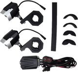 Pathfinder Dual Switchback Led Lights Silver/Blk Wired Remote Pr Pl80Lrs Pathfinder Dual Switchback Led Lights Silver/Blk Wired Remote Pr Pl80Lrs