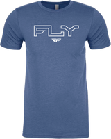 Fly Racing 354-03102X Fly Edge Tee Cool Blue Heather 2X