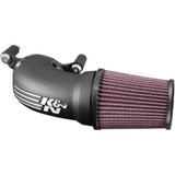 K & N Aircharger Intake System With Cast Aluminum Intake Tube - Satin Black 57-1137