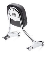 Cobra Detach Backrest-Tall-Med Pad Chrome Chieftain 14 502-2005 Cobra Detach Backrest-Tall-Med Pad Chrome Chieftain 14 502-2005