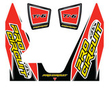Pro Circuit Dc14Ti6-Yz450F Ti-6 Wrap/End Cap Decal Yz450F Replacement Muffler Stickers