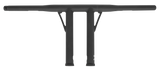 Burly Brand Folsom 10" Bar Matte Black B12-5504Tb Burly Brand Folsom 10" Bar Matte Black B12-5504Tb