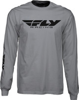 Fly Racing 352-4146S Fly Corporate L/S Tee Grey Sm