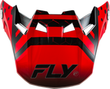 Fly Racing 73-4337 Formula Cc Tektonic Visor Black/Red/Orange Yl/Sm