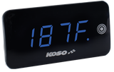 Koso Super Slim Touch Screen Volt & Temp Gauge Blue Display Ba068040 Koso Super Slim Touch Screen Volt & Temp Gauge Blue Display Ba068040