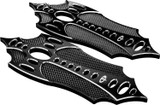 Prec. Billet Bax-410-All-Blk Floorboards Rider Bad Axe Black