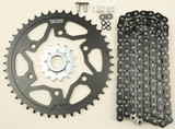 Vortex Ck6354 Sprocket/Chain Kit Stl/Stl 15/45T Sil Rx3 520-114L Blk
