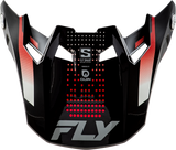 Fly Racing 73-4474 Formula S Carbn Protocol Visor Black Carbon/Red Xl/2X