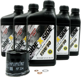 Klotz Ku-107 Sidexside Oil Change Kit 15W50 /W Oil Filter Yam