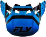 Fly Racing 73-4334 Formula Cc Tektonic Visor Black/Blue/Red Yl/Sm