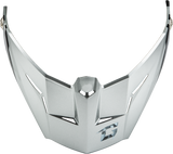 Gmax G074153 Md-74 Visor W/Screws Striker Silver/Blue Metallic