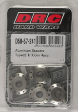 Drc D58-57-241 Aluminum Spacers Type 2 Titanium M6X12Mm 4/Pk