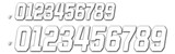 D-Cor 45-34-9 #9 White 4 Race Series 3/Pk