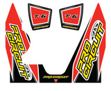 Pro Circuit Dc14T6-Yz450F T-6 Wrap/End Cap Decal Yz450F Replacement Muffler Stickers