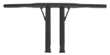 Burly Brand Folsom 12" Bar Matte Black B12-5505Tb Burly Brand Folsom 12" Bar Matte Black B12-5505Tb