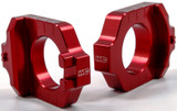 Works 17-240 Axle Blocks Elite Kaw/Suz Red