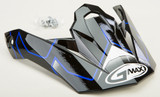 Gmax G086039 Visor W/Screws Step Mx-86 Black/Blue