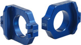 Works 17-235 Axle Blocks Elite Kaw/Suz Blue
