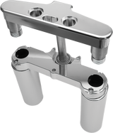 Hawg Halters Inc 4 Deg Raked Tripple Trees 41Mm Chrome Custom 41Fbcr4